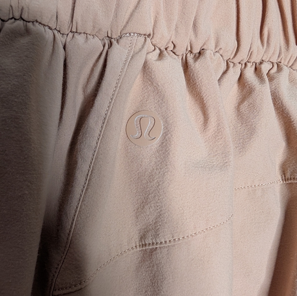 Lululemon Your True Trouser High Rise Pant Beech Wood 4 Tan Brown Pink Small - Picture 5 of 8